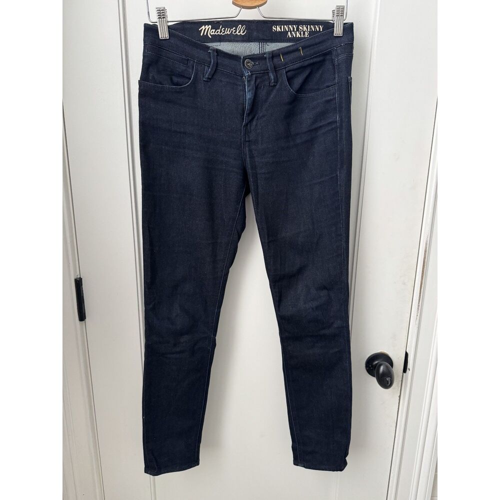 Madewell lightweight dark wash skinny ankle-length stretch jean - Size 28